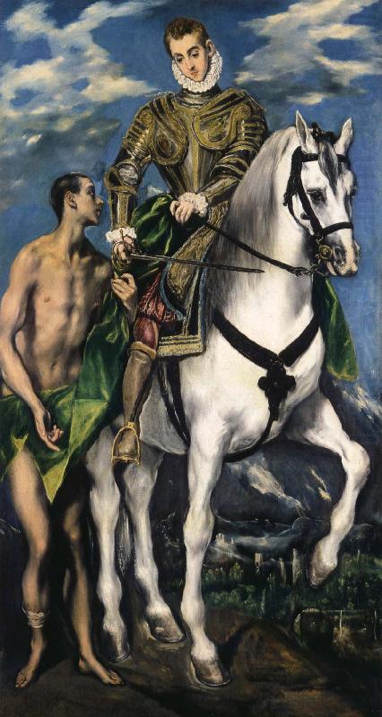 St Martin and the Beggar, El Greco